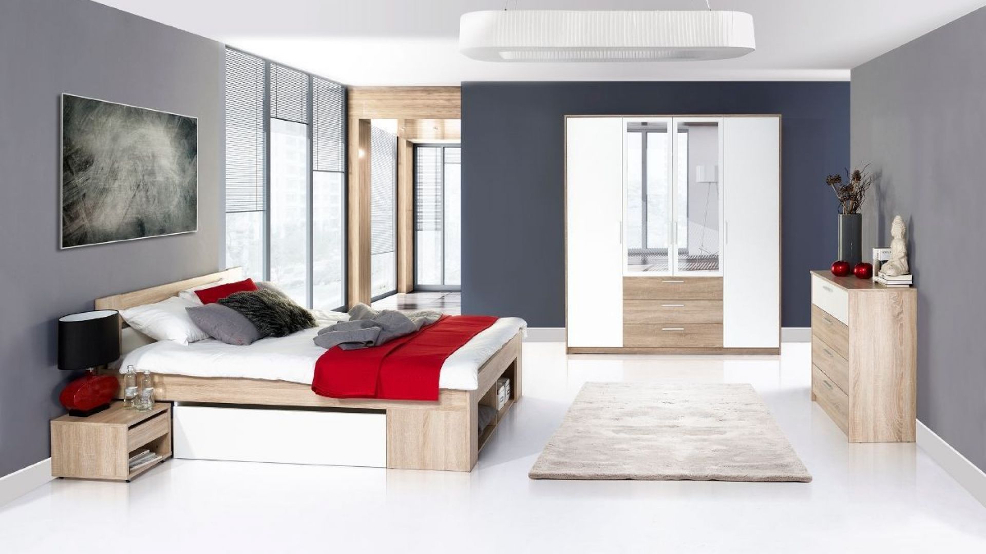Nowoczesna sypialnia. 10 inspiracji na łóżko wielofunkcyjne