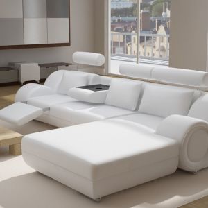 Sofy z regulowanymi podnóżkami zapewniają dużą wygodę siedzenia. Fot. Super-Sofa