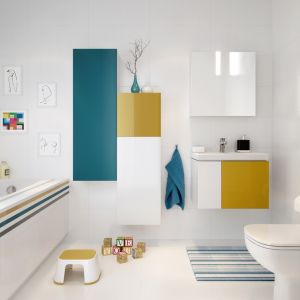 Kolekcja mebli łazienkowych "Colour" firmy Cersanit. Fot. Cersanit