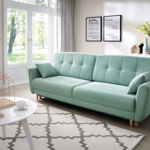 Sofa Dakota w modnej, pastelowej kolorystyce. Fot. Salony Agata