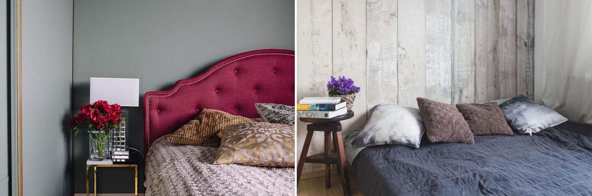 Metamorfoza sypialni przed i po. Fot. Interiors Design Blog 