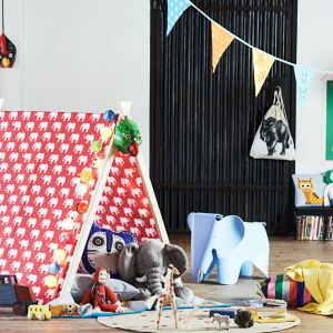 Namiot to wspaniała dekoracja do pokoju dziecka i miejsce do dobrej zabawy. Fot. Bosch