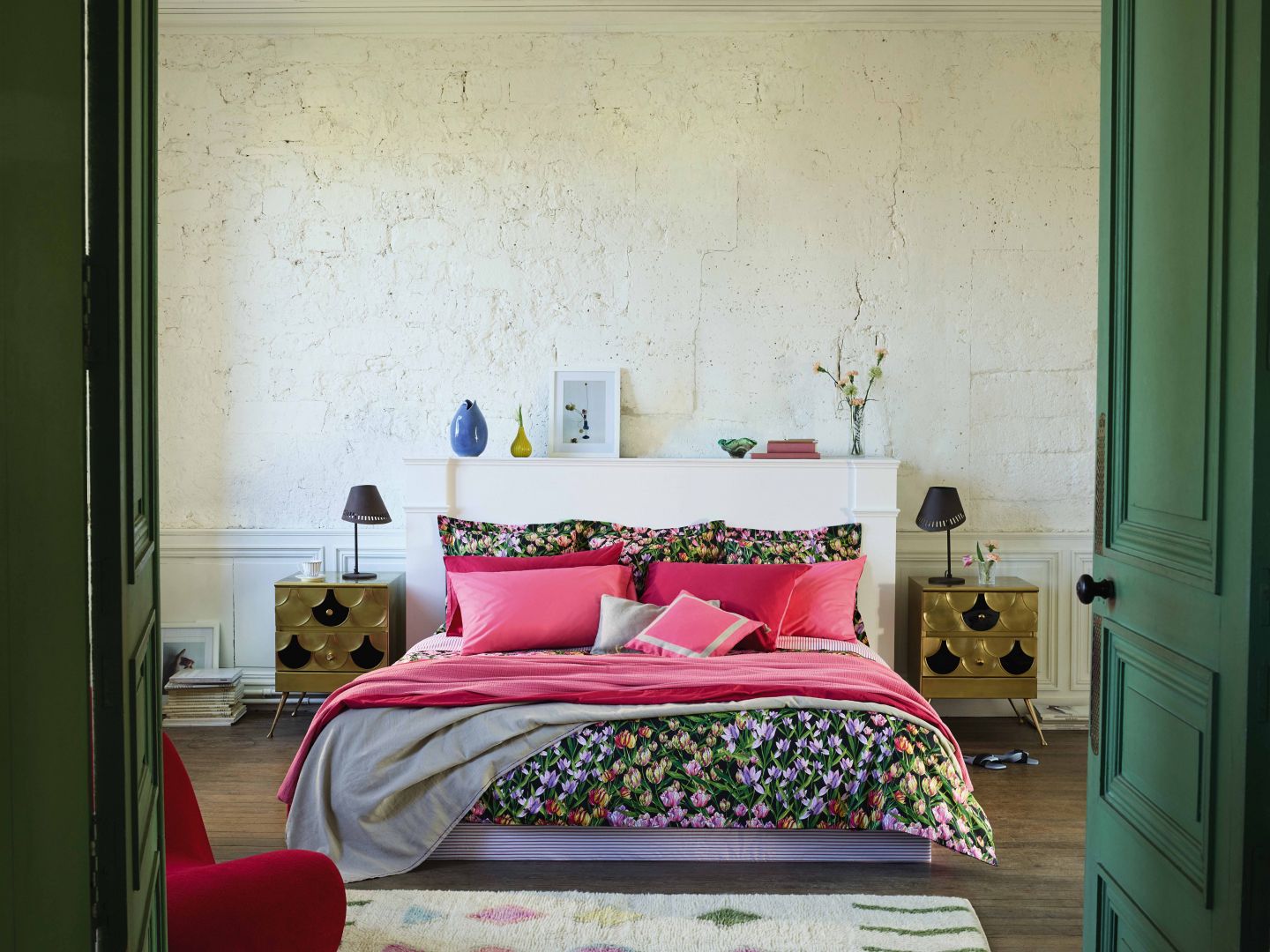Kolorowa sypialnia. Fot. Zara Home 