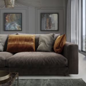 Sofa tapicerowana tkaniną "Napoly" firmy Fargotex. Fot. Fargotex