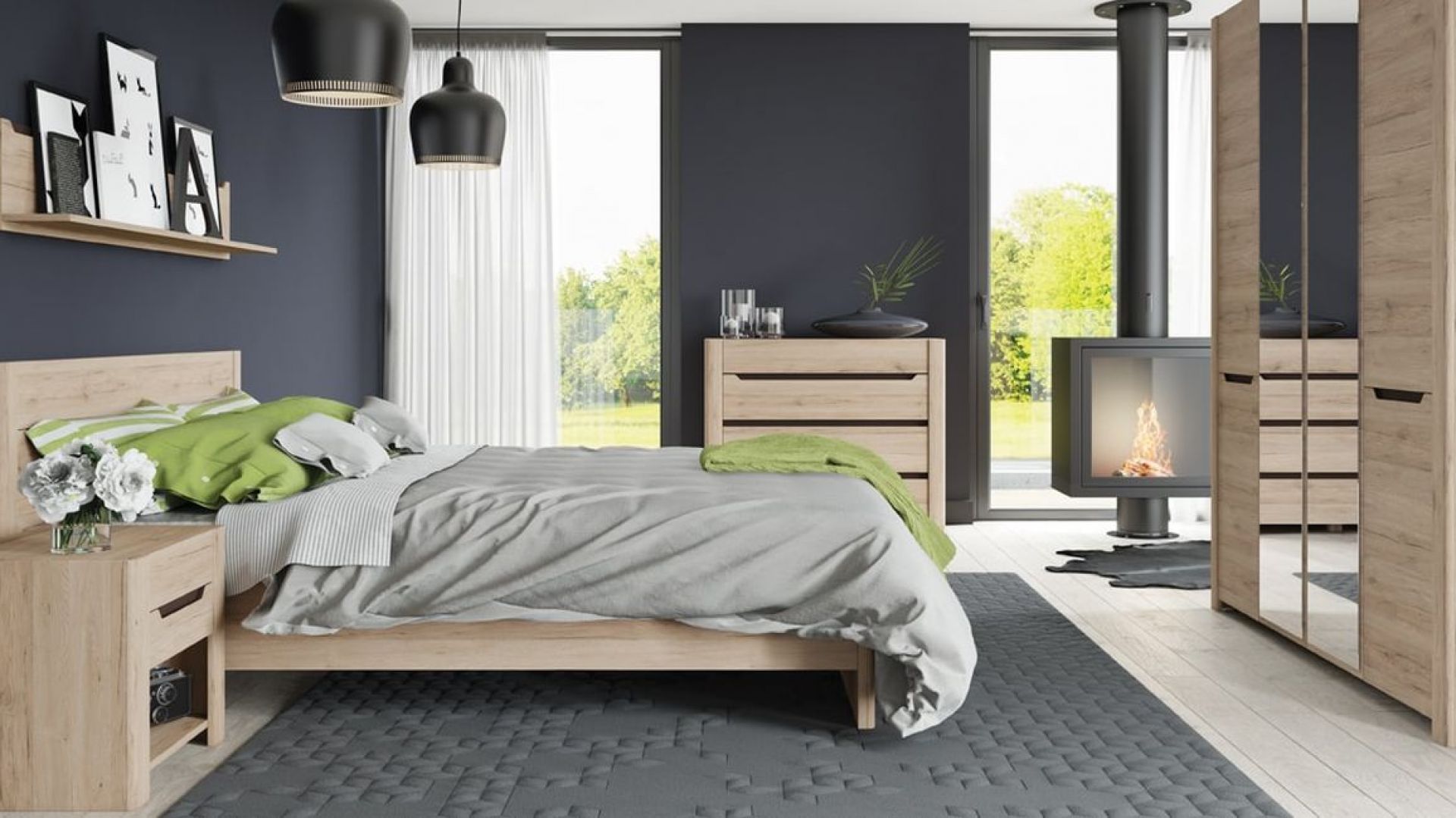 Rustykalny minimalizm w sypialni - zobacz piękne wnętrza