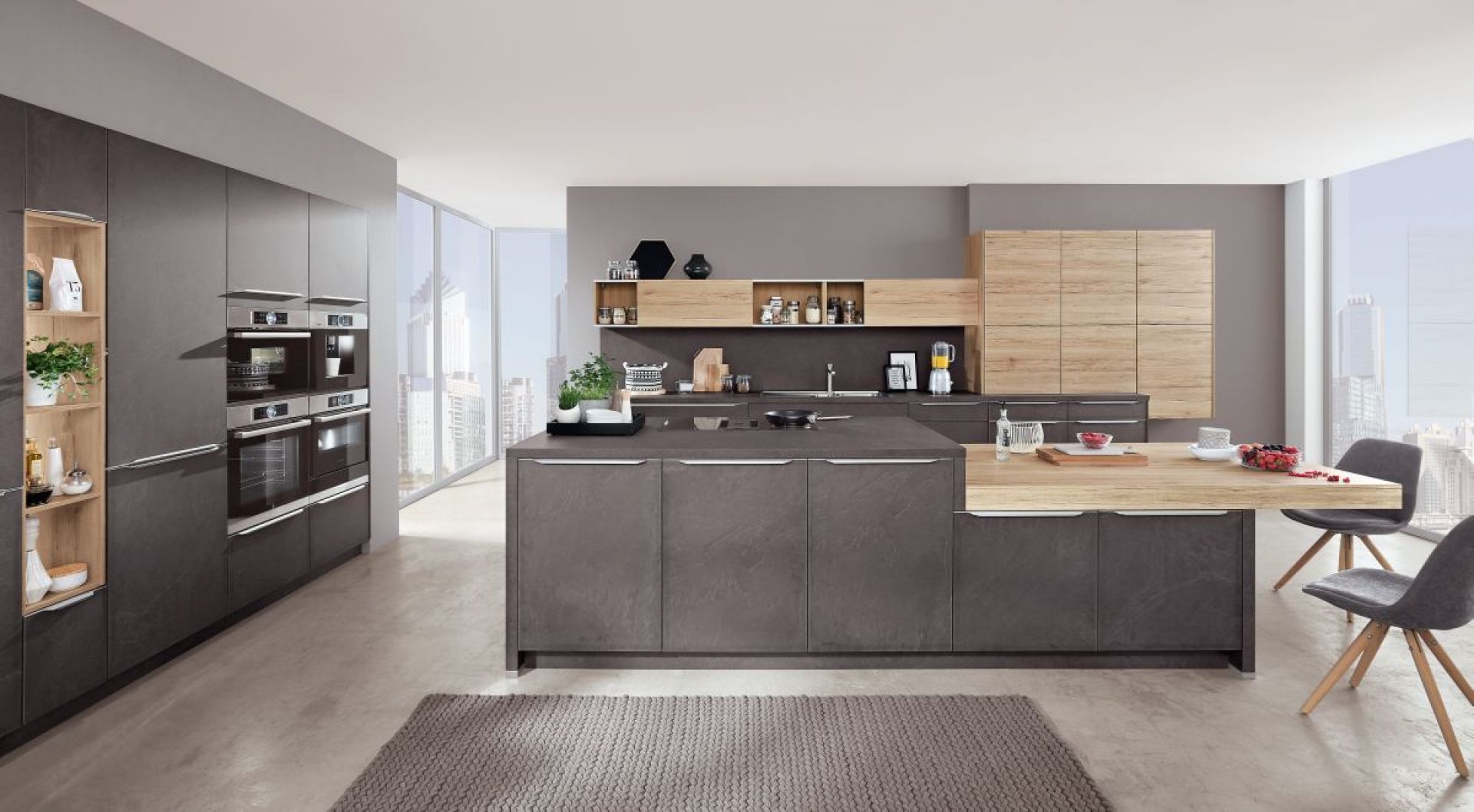 Wyższe szafki dolne pozwalaja stworzyć bardziej komfortową i przyjazną przestrzeń w kuchni.  Fot. Verle Küchen