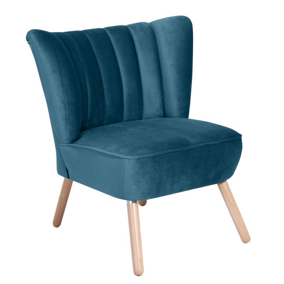 Niebieski fotel 