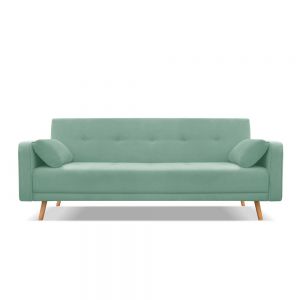Miętowa czteroosobowa sofa rozkładana Cosmopolitan design Stuttgart, Bonami.pl