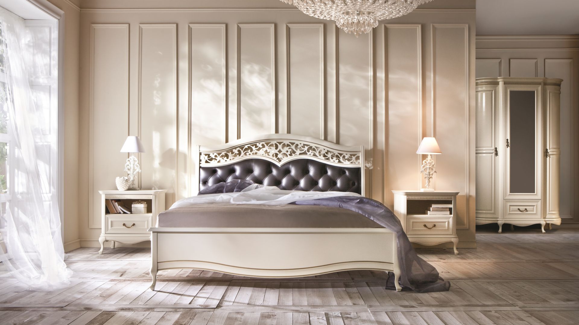 Sypialnia w stylu glamour - propozycje mebli pasujących do aranżacji
