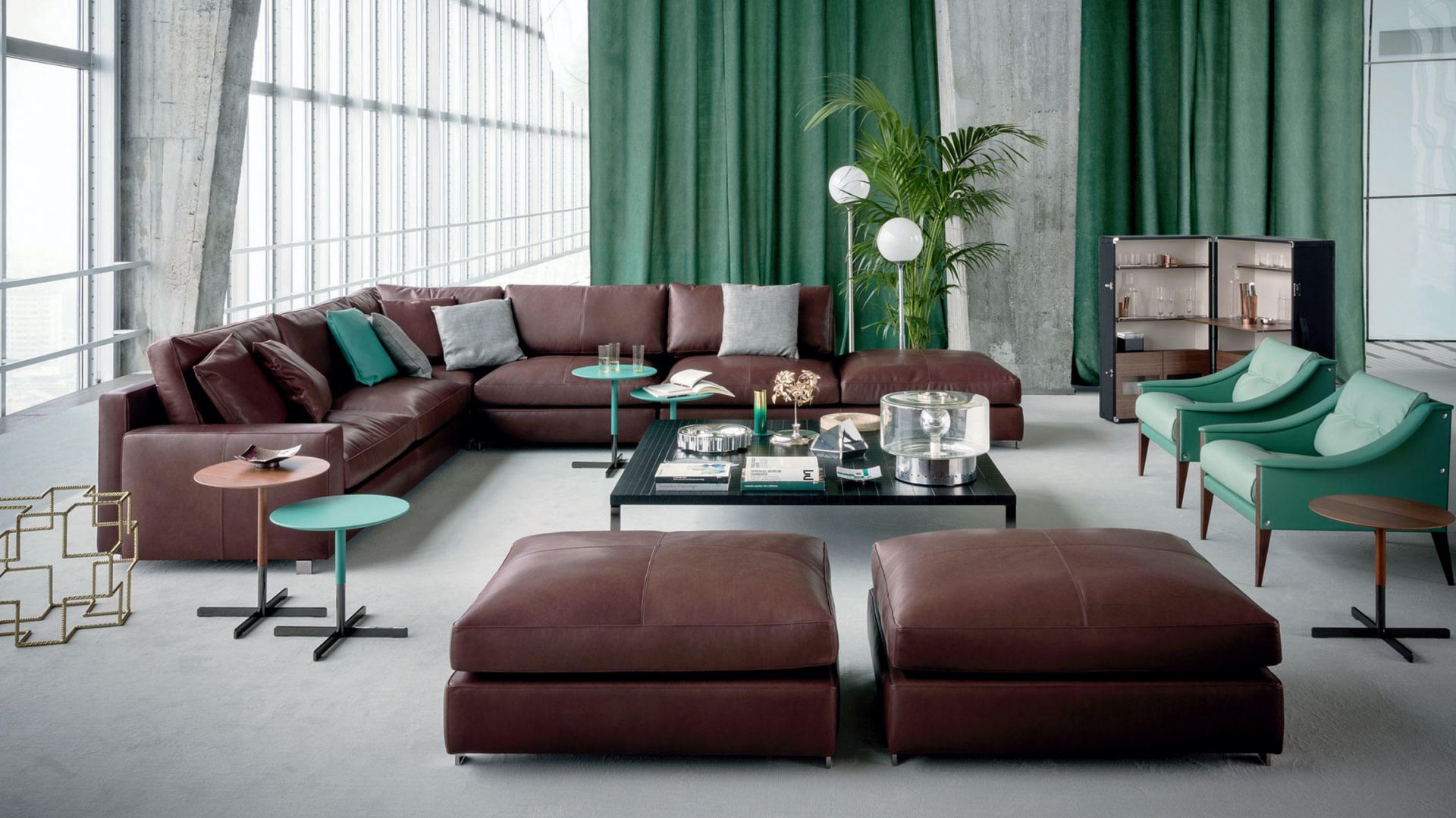 Meble w jesiennych kolorach. Fot. Flexform/Studio Forma 96