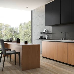 Szkło polimerowe nadaje się do wykorzystania zarówno w małej kuchni, jak i większej – otwartej, połączonej niekiedy z innym pomieszczeniem, np. salonem. Fot. Rehau