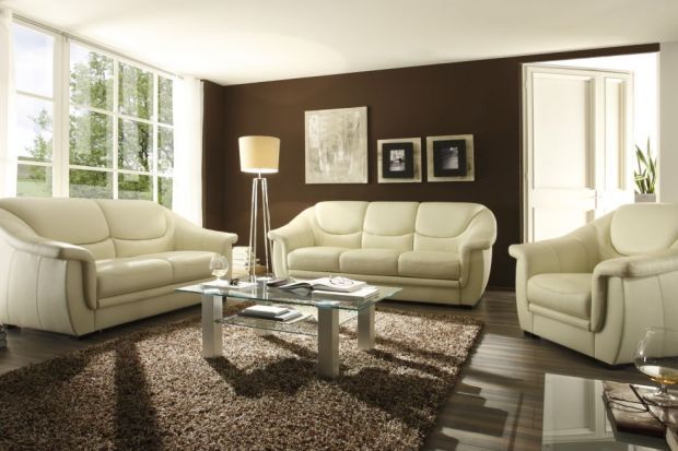 Zestaw, na który składa się sofa bądź narożnik oraz fotel, pozwala urządzić strefę wypoczynkową nie tylko w obszernym salonie, ale i w znacznie mniejszym wnętrzu.