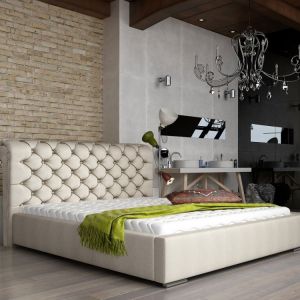 Łóżko tapicerowane "Manchester" marki Comforteo. Fot. Comforteo