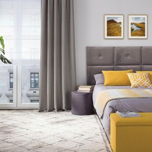 W aranżacji sypialni w stylu boho liczy się przede wszystkim odpowiednie operowanie kolorami. Fot. Dekoria.pl