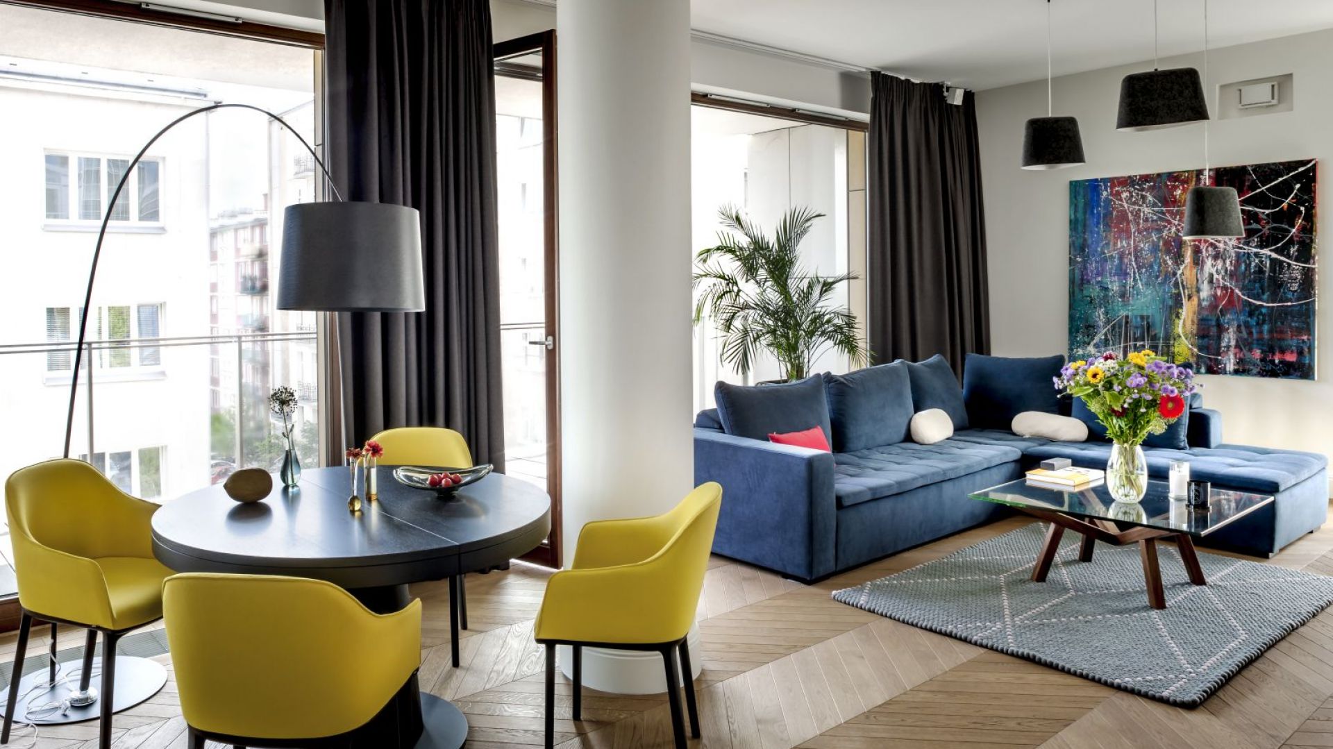 Apartament w Warszawie. Projekt: Pracownia Architektury Wnętrz Anny Koszeli. Fot. Rafał Lipski