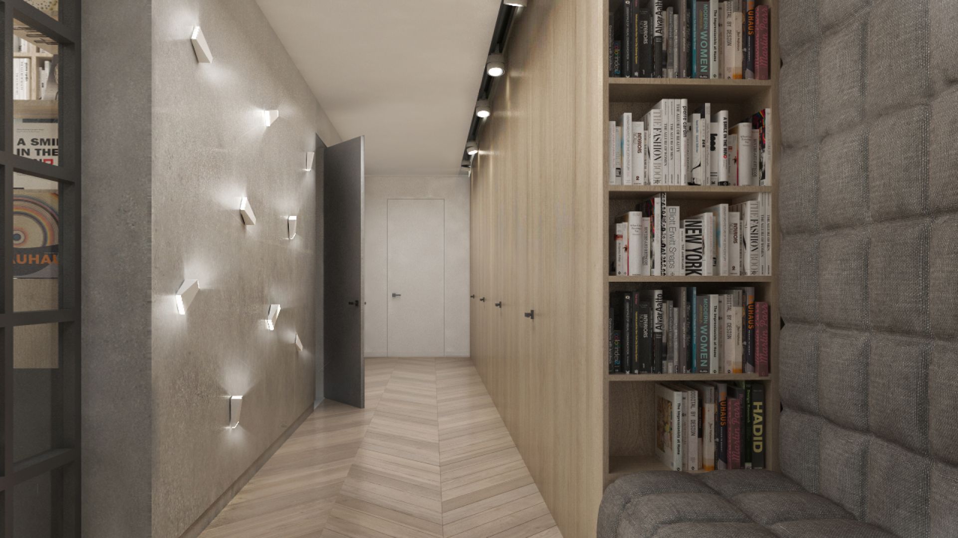 Wnętrze Corner House (korytarz). Projekt: 3DProjekt. Fot. 3DProjekt