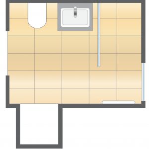 Powierzchnia łazienki: ok. 3,5 m²