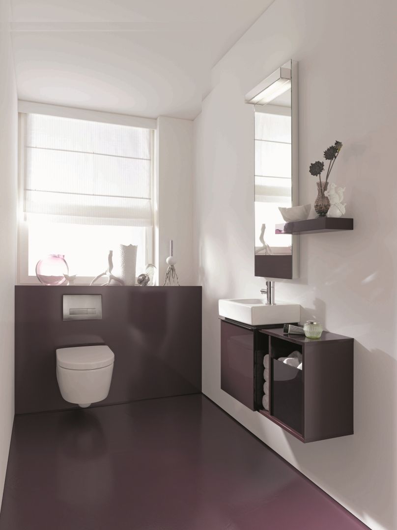 Można go instalować nawet przy oknie - Objekt WC 
marki Jomo to podtynkowy stelaż do kreatywnego 
projektowania łazienek. Możliwość kompletowania z 
designerskimi przyciskami spłuczki. Cena: ok. 600 zł. 
Fot. Jomo/Werit