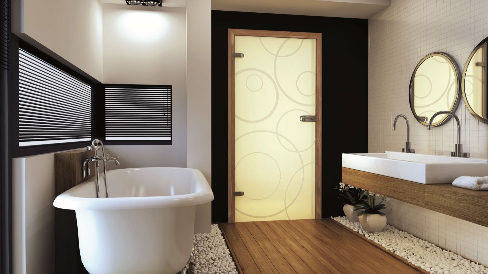 Drzwi łazienkowe – nowość z hartowanego szkła