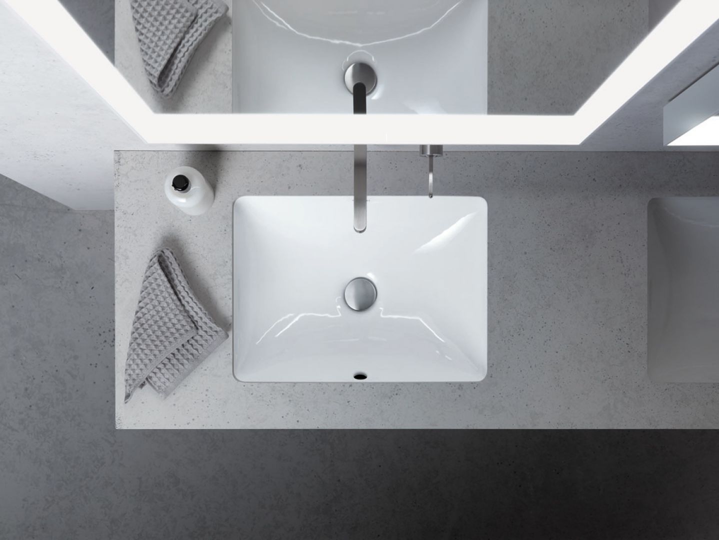 Umywalka z serii ME zaprojektowanej przez Philippe Starcka. Fot. Duravit
