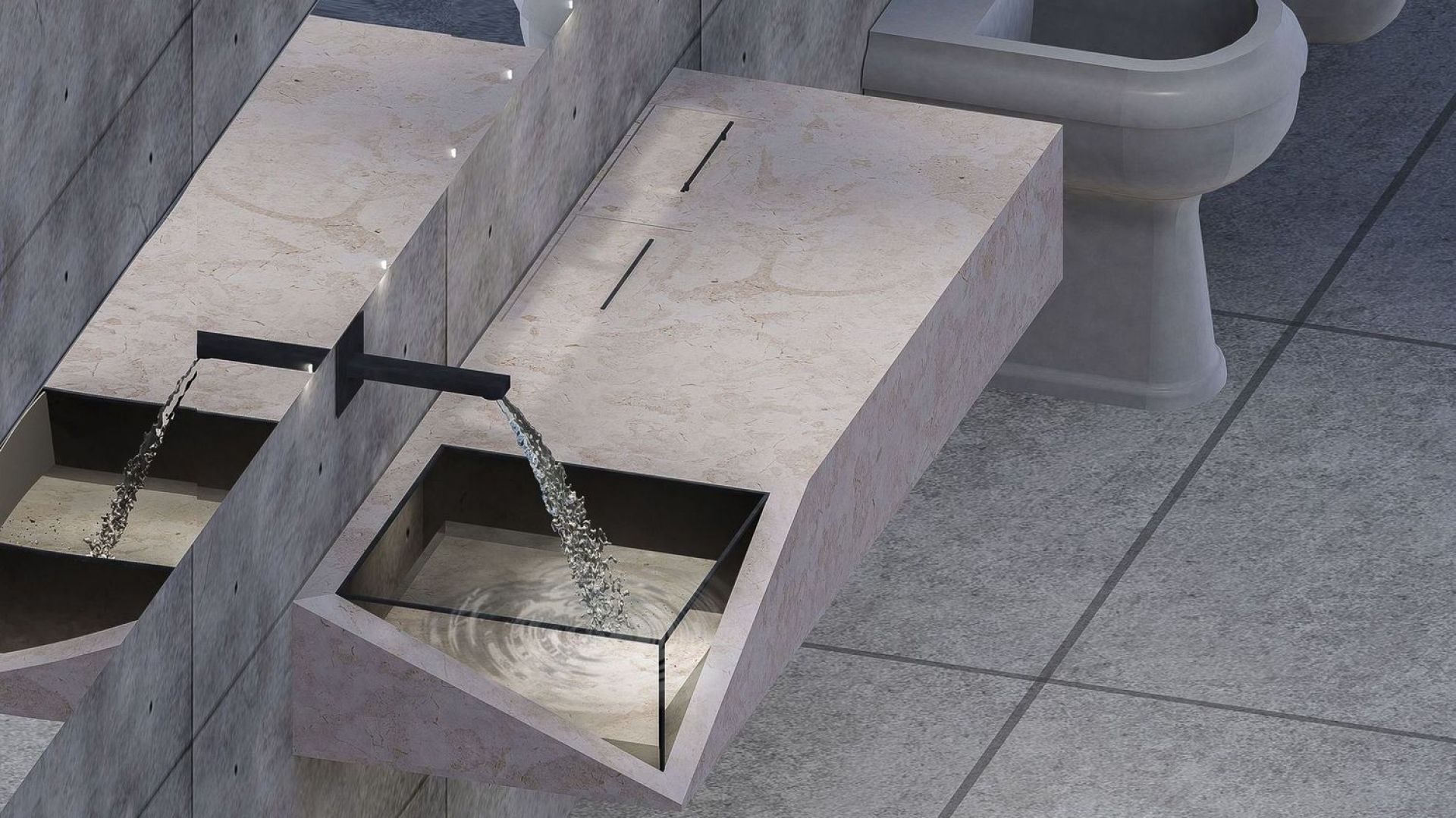 Kamień w łazience: niezwykły projekt mebla z raciszyńskiego trawertynu