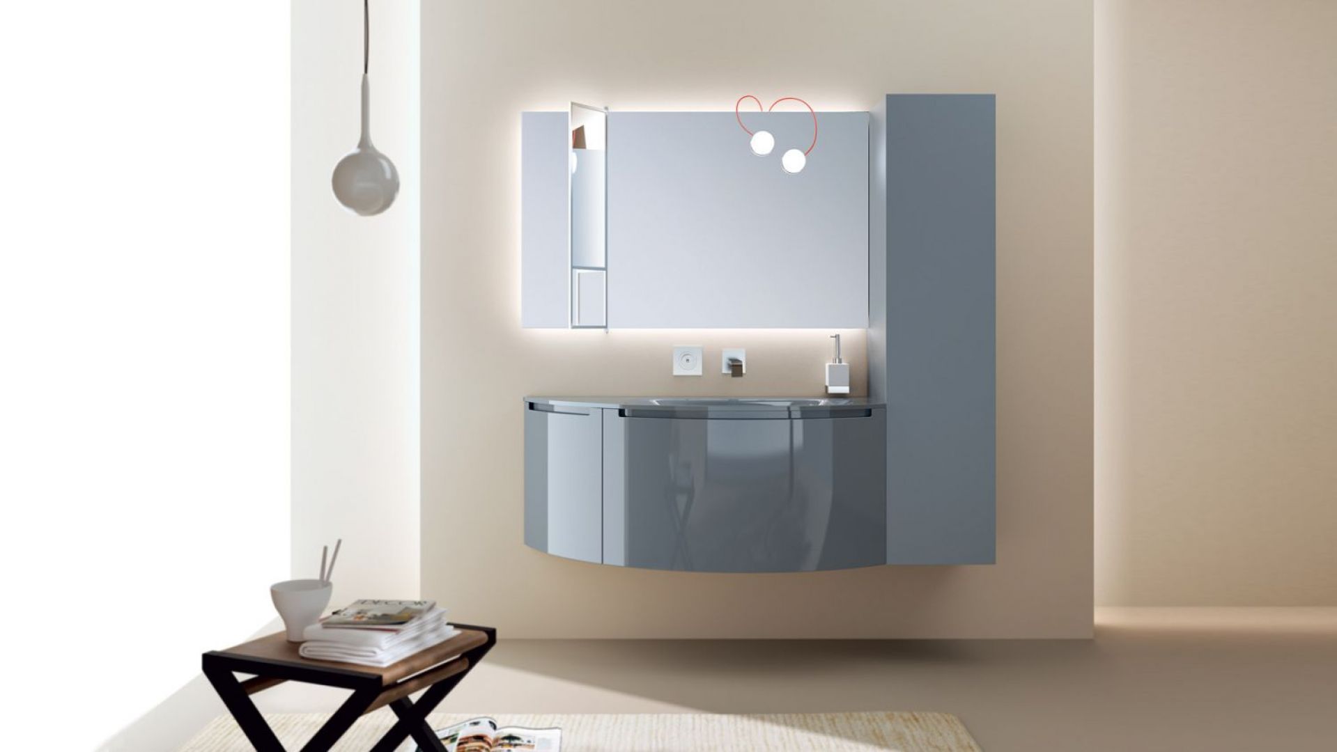 Meble łazienkowe z kolekcji Idro marki Scavolini. Fot. Scavolini