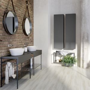 Aranżacja łazienki w stylu loft z meblami z kolekcji Splendour marki Opoczno. Fot. Opoczno