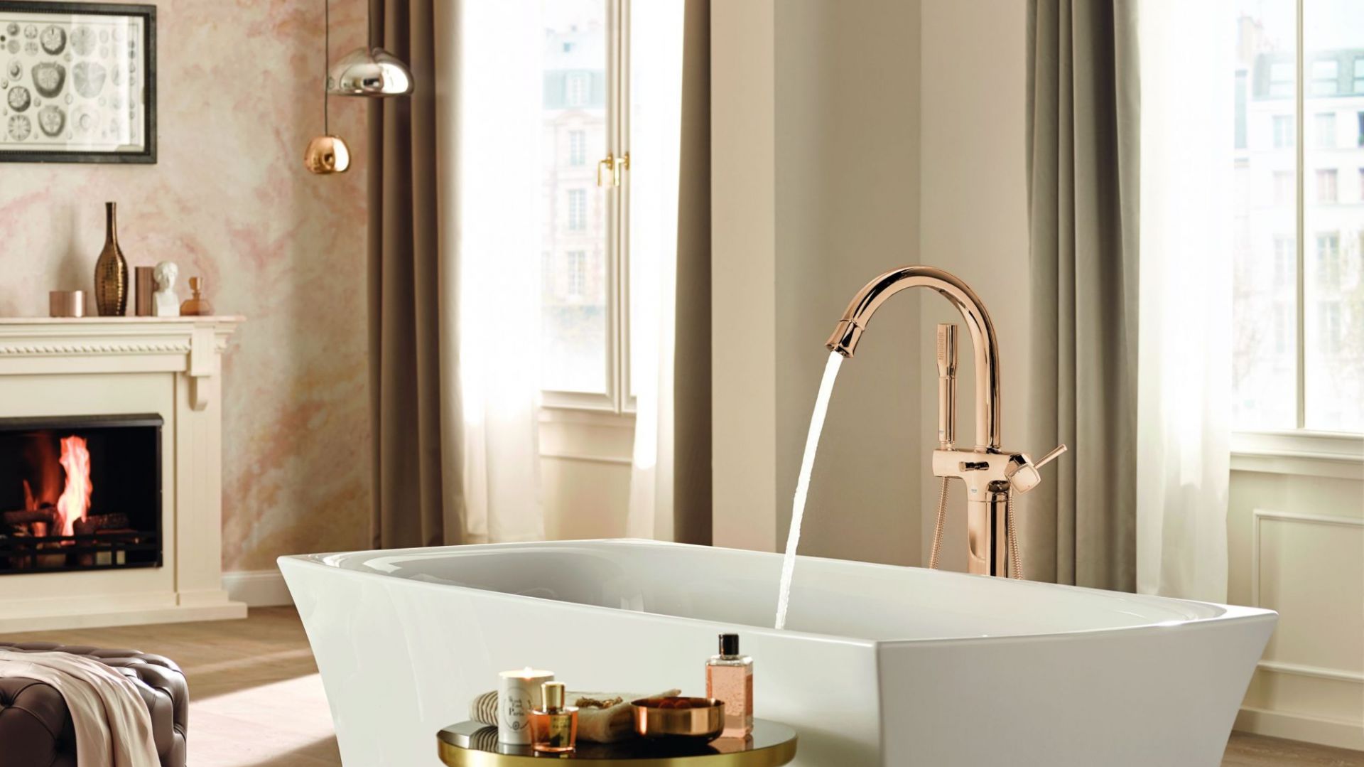 Bateria wannowa z kolekcji Grandera. Fot. Grohe