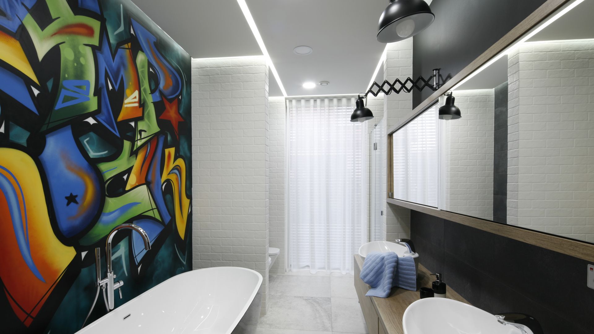 Ściana w łazience: 14 świetnych pomysłów