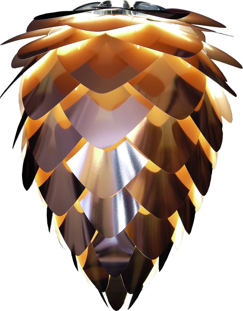 Lampa wiszące Vita Conia kształtem przypomina szyszki, chociaż połyskuje niczym diament. Fot. Vita (sklep Czerwonamaszyna.pl)