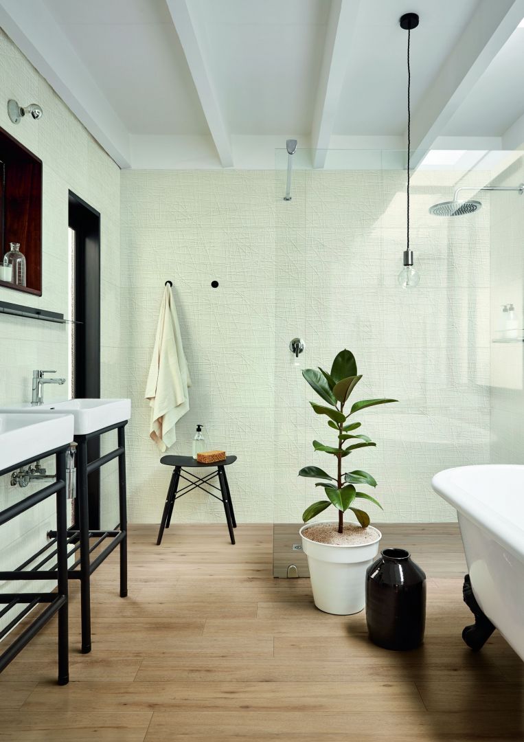 Płytki ceramiczne niczym tkanina z kolekcji Fabric. Fot. Marazzi