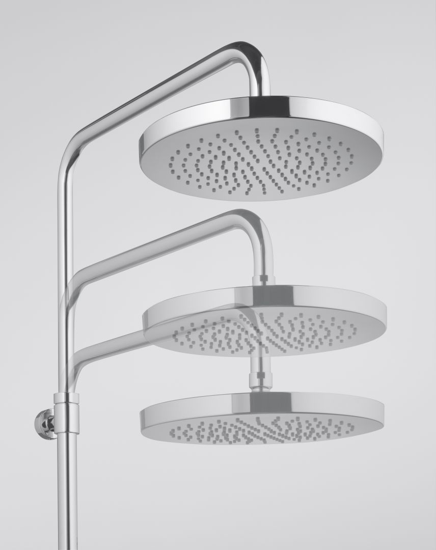 Ruchoma głowica w systemie Kludi Logo Dual Shower System. Fot. Kludi