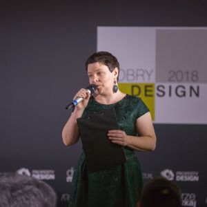 Inauguracja Forum Dobrego Designu: Justyna Łotowska, redaktor merytoryczna FDD. Fot. Piotr Waniorek