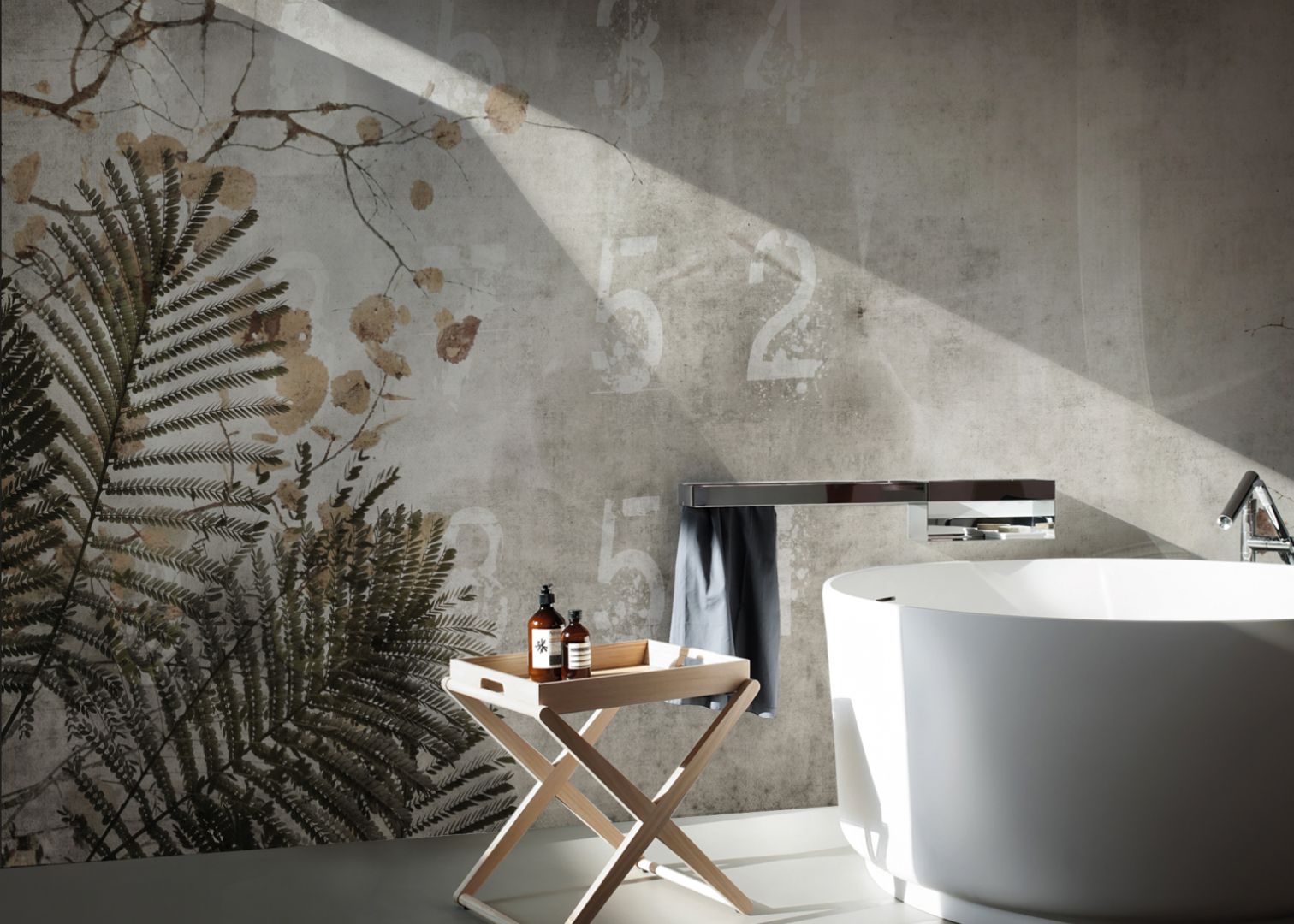 Wodoodporna tapeta Concrete Acacia z kolekcji David Selection. Fot. N.O.W. Edizioni