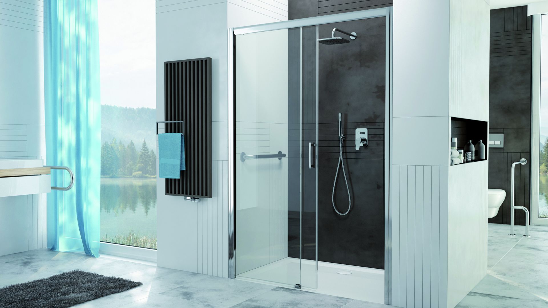 Wygodna strefa prysznica: nowy model kabiny