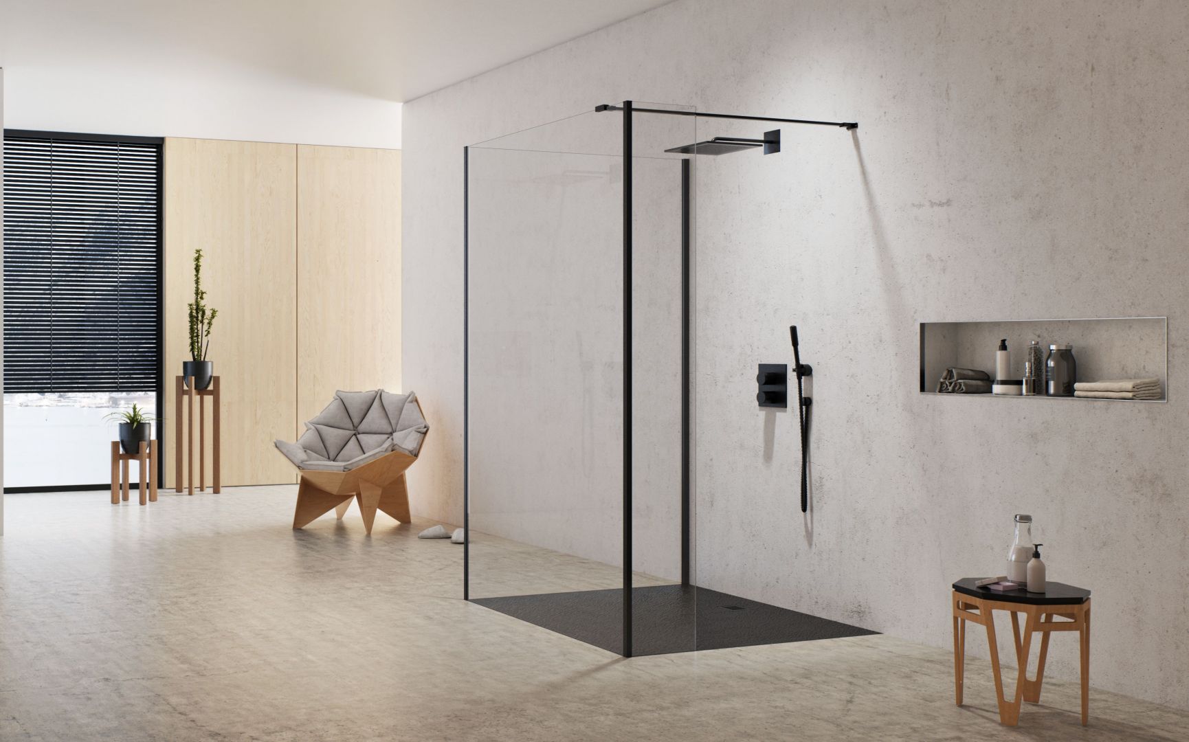 Kabina prysznicowa New Modus Black marki New Trendy. Fot. New Trendy