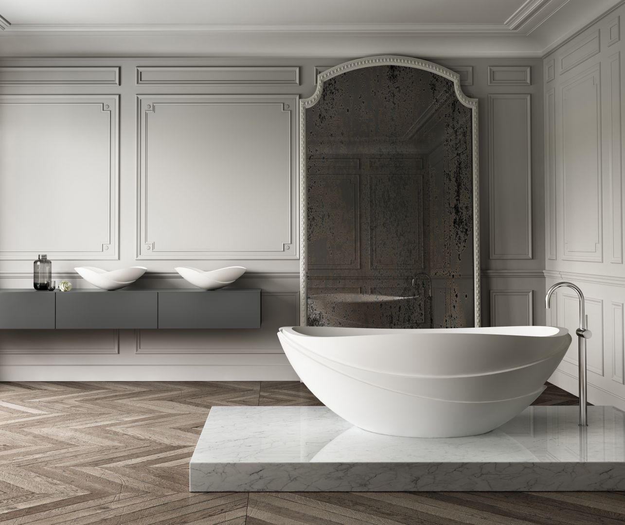 Wanna wolno stojąca z serii Serenity projektu Kelly Hoppen dla Apaiser. Fot. Apaiser