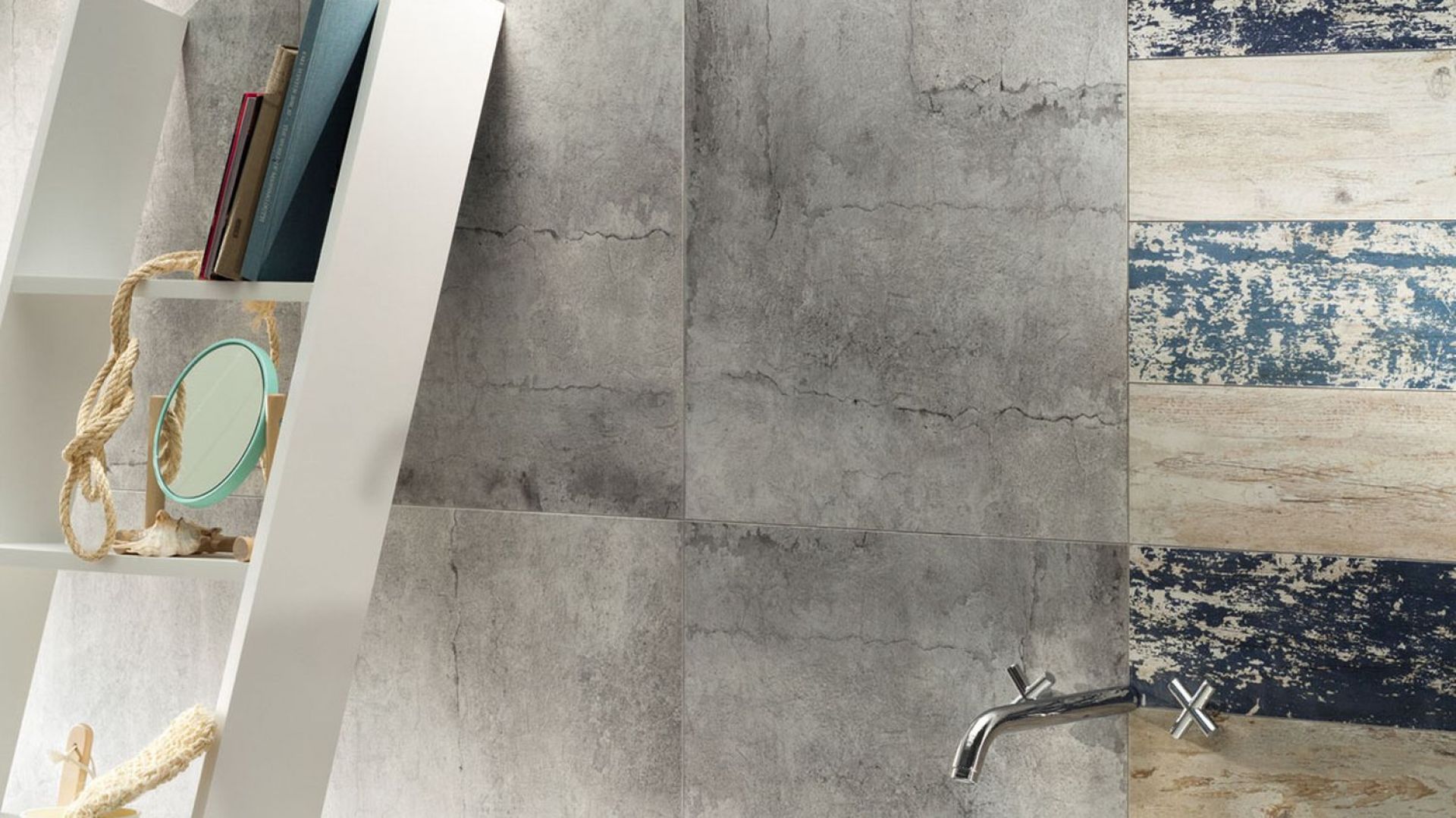 Płytki jak beton Cement Worn z kolekcji Living Stone marki Tubądzin. Fot. Tubądzin
