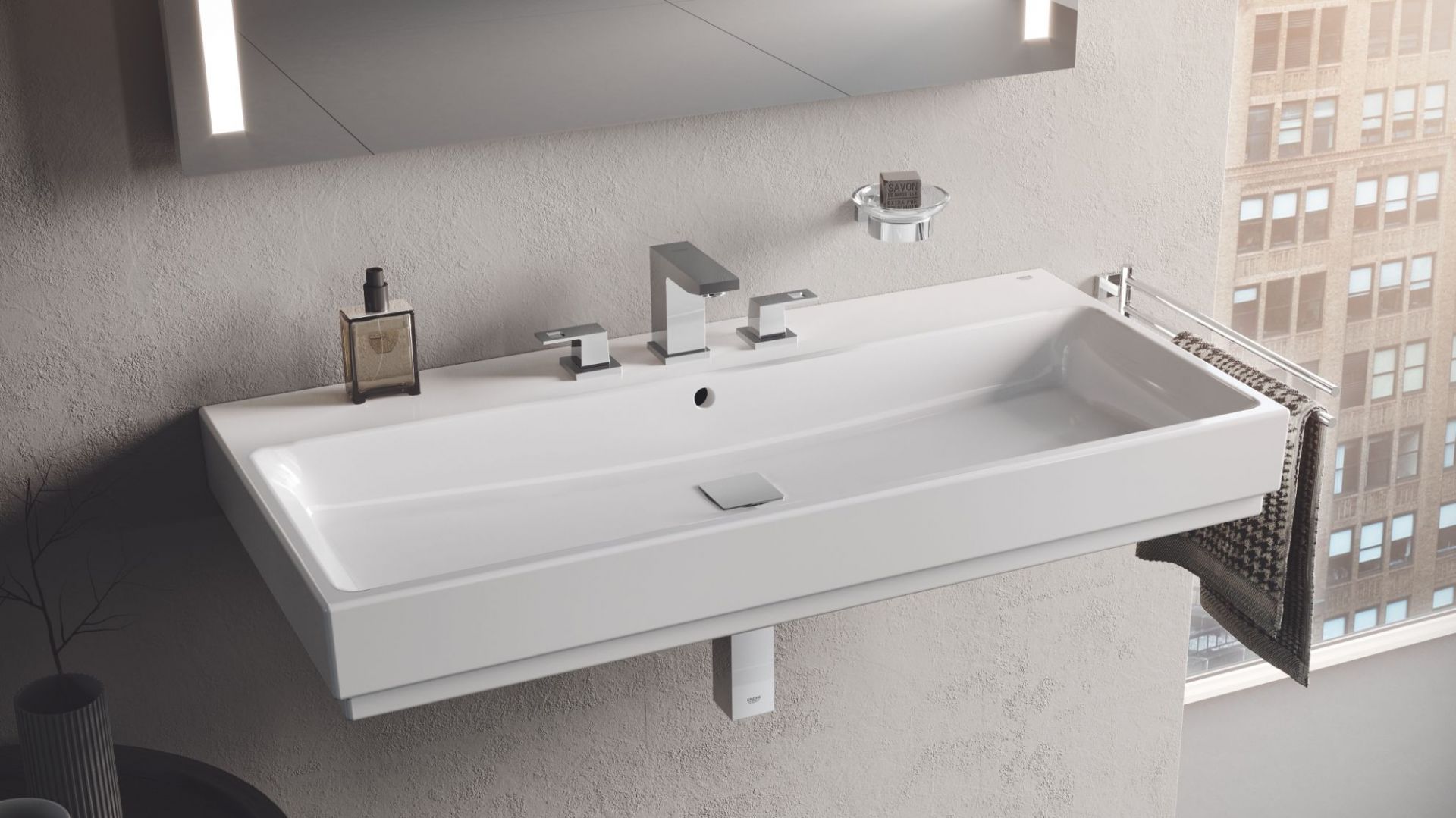 Ceramika sanitarna z serii Grohe Cube Ceramic. Fot. Grohe