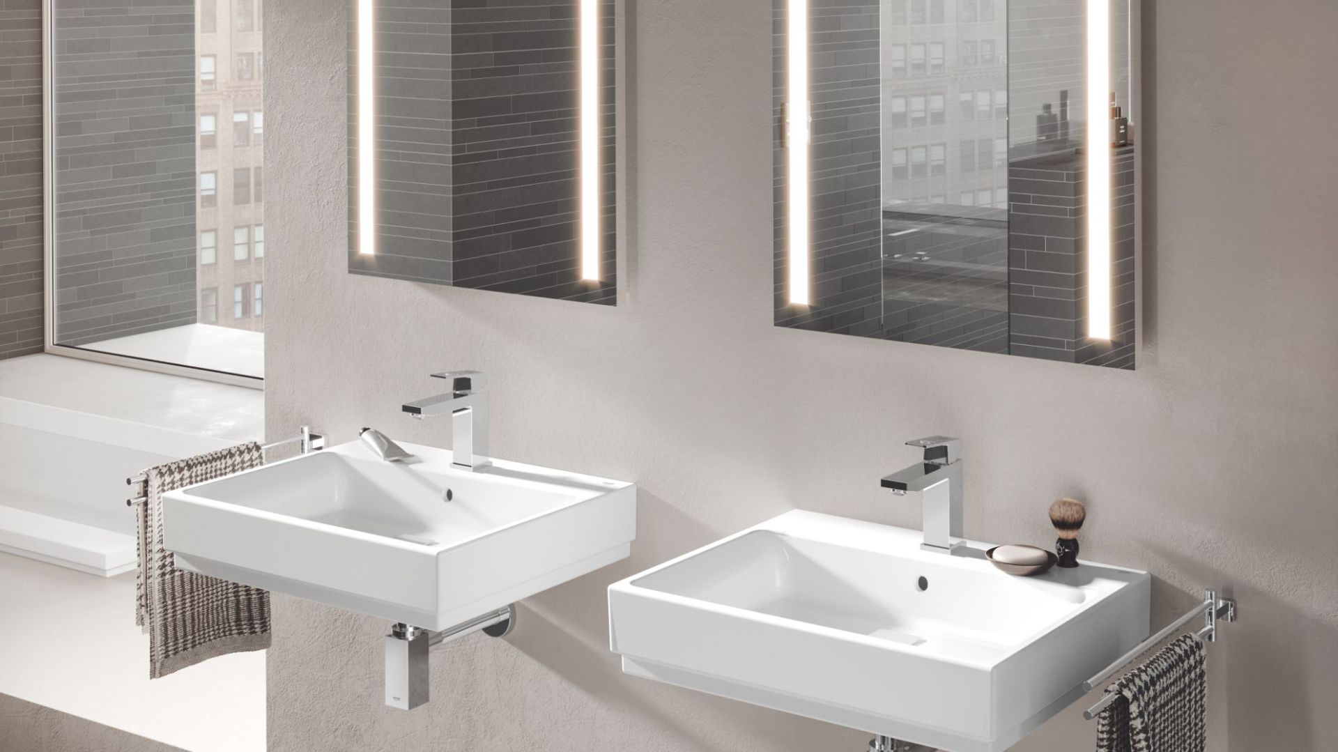 Ceramika sanitarna z serii Grohe Cube Ceramic. Fot. Grohe
