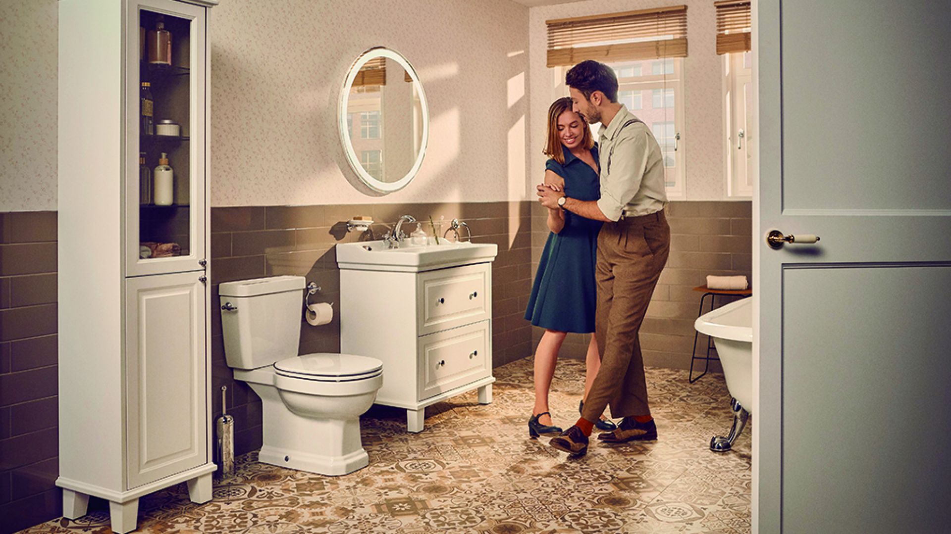 Łazienka w stylu retro: kolekcja zainspirowana latami 40. XX wieku