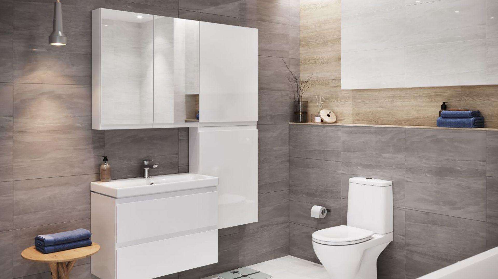 Technologia semi back-to-wall sprawia, że kompakt WC gładko przylega do ściany. Na zdjęciu kolekcja Moduo. Fot. Cersanit
