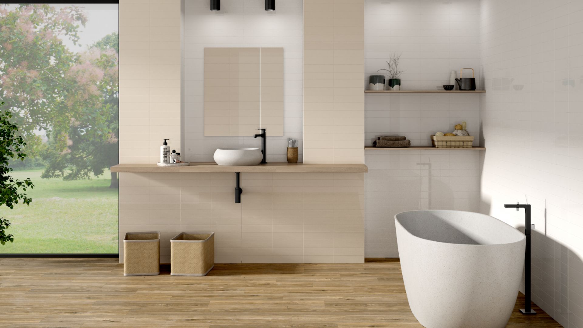 Trendy płytkowe z Cevisama. Na zdjęciu płytki ceramiczne z kolekcji Romo marki Ceramica Vilar Albaro. Fot. Ceramica Vilar Albaro