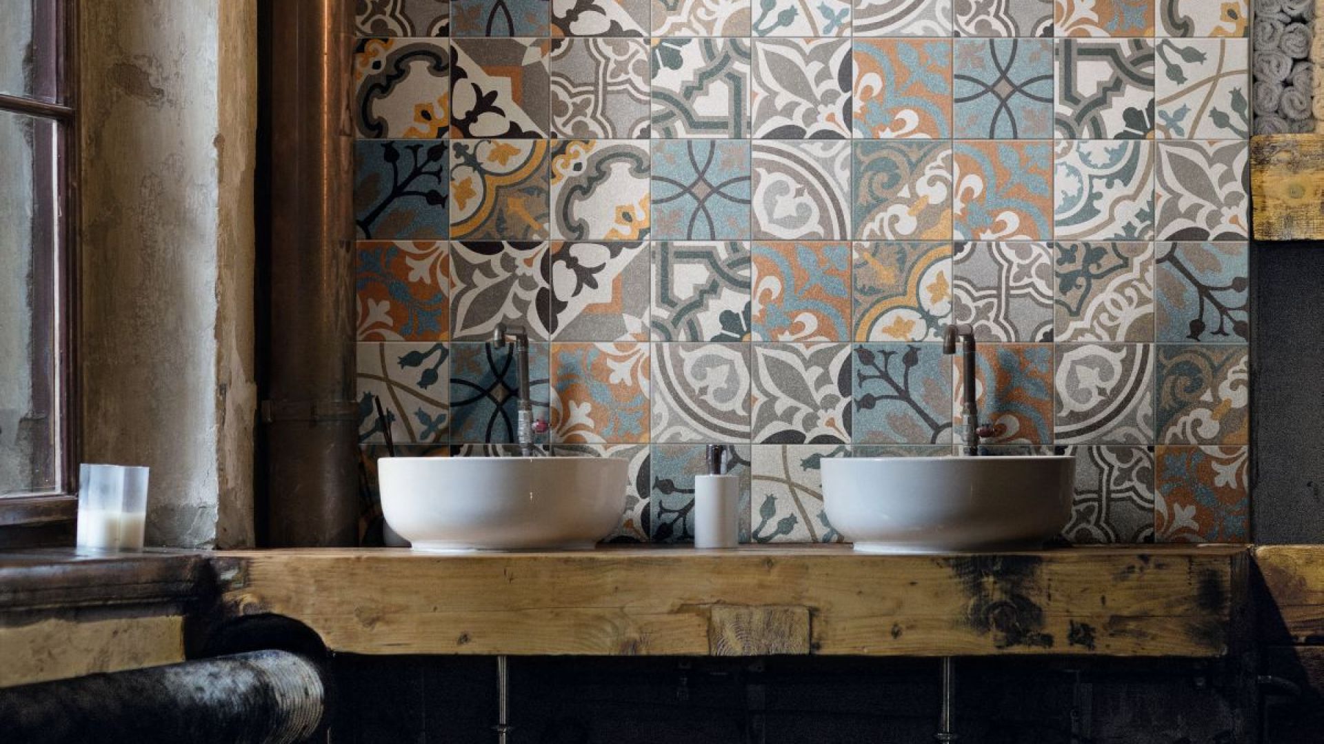 Płytki jak patchwork z kolekcji Abitare marki Ragno. Fot. Ragno (Marazzi)