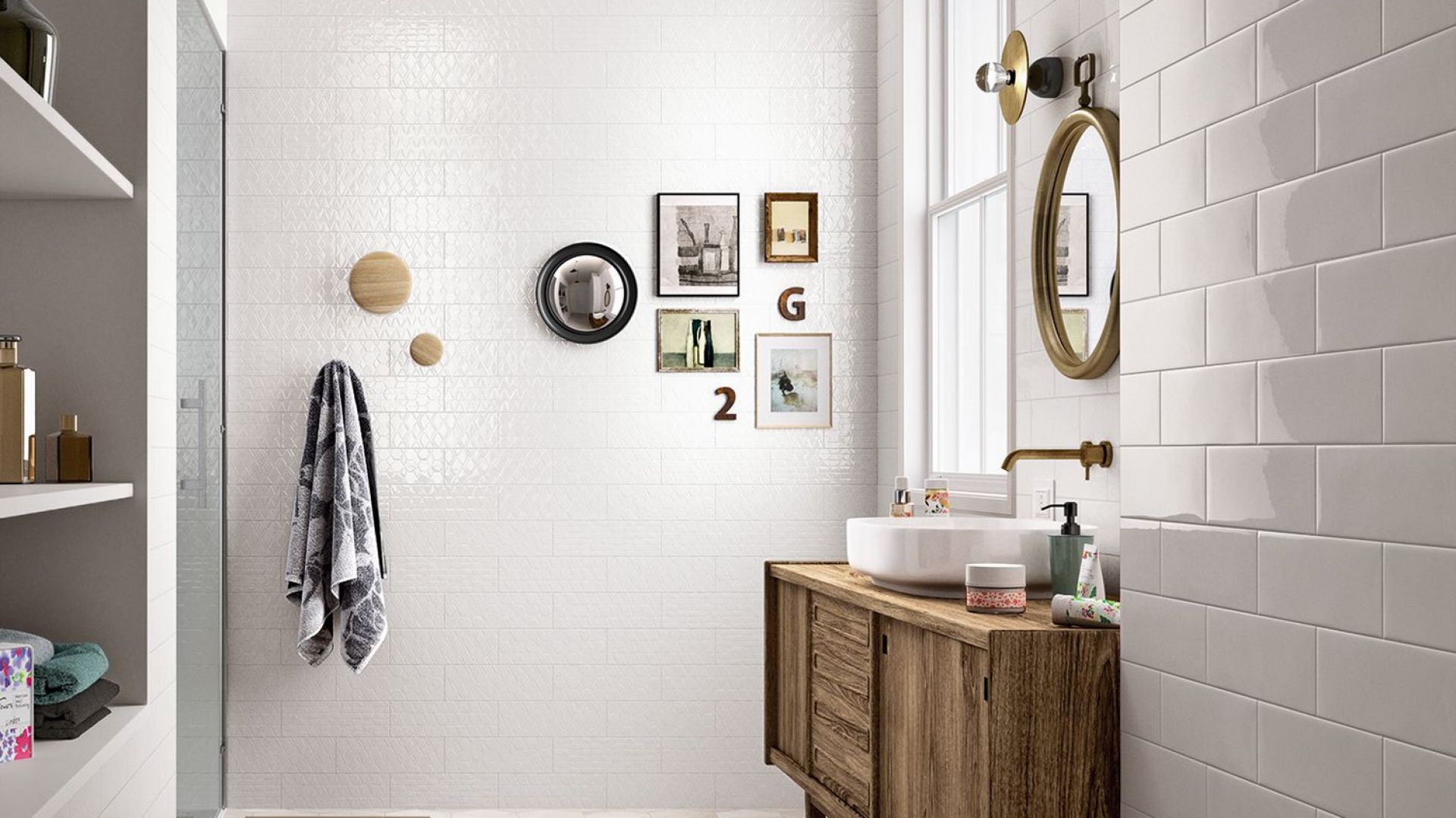 Błyszczące płytki ceramiczne z kolekcji Clays marki Marazzi. Fot. Marazzi