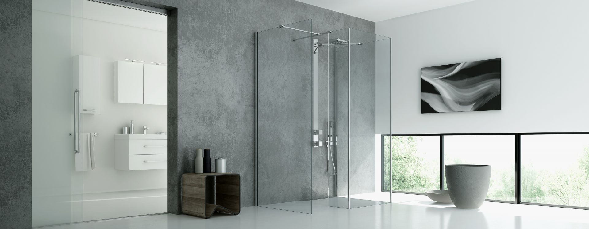 Kabina prysznicowa typu walk-in New Modus. Fot. New Trendy