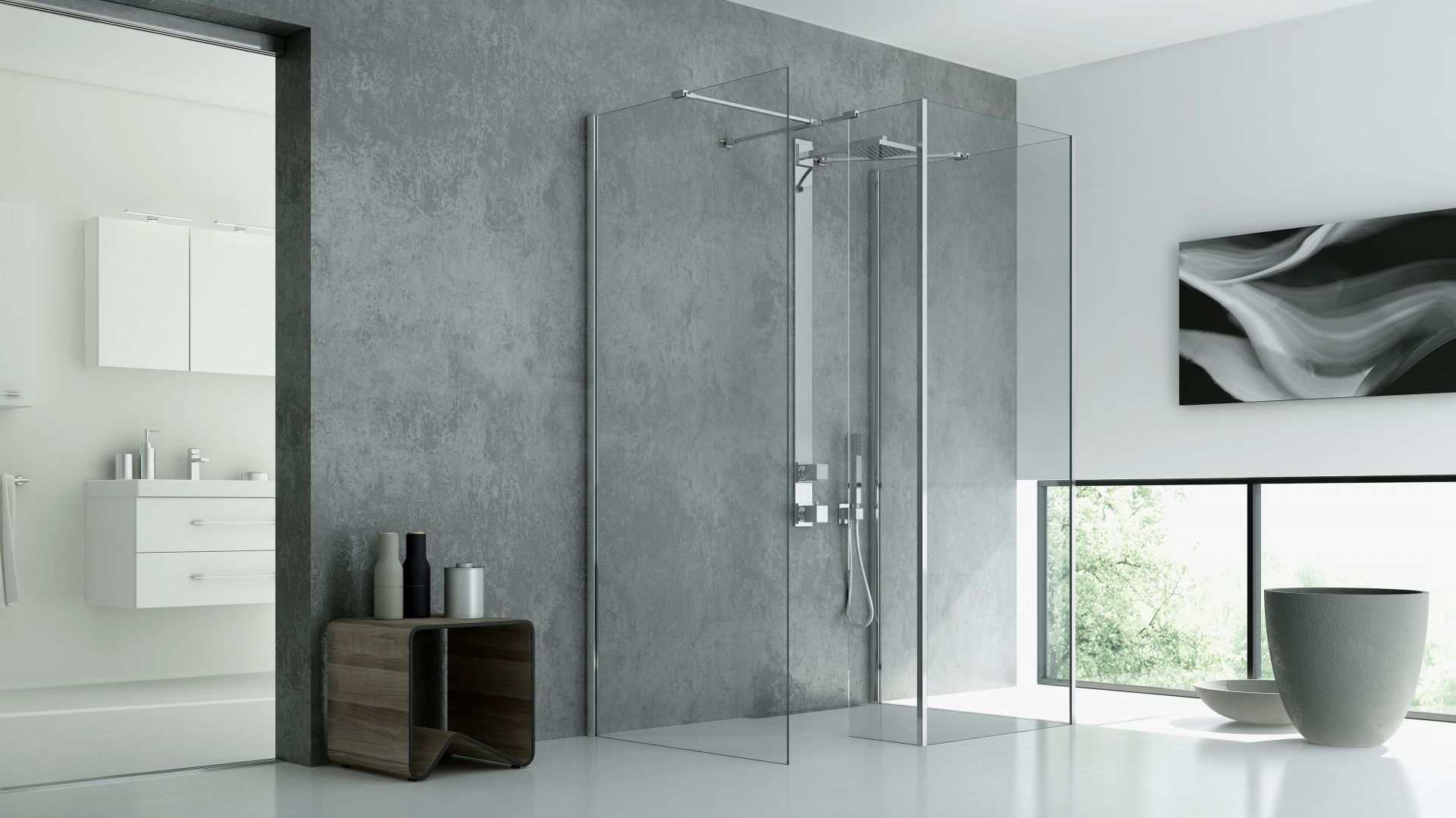 Kabina prysznicowa typu walk-in New Modus. Fot. New Trendy