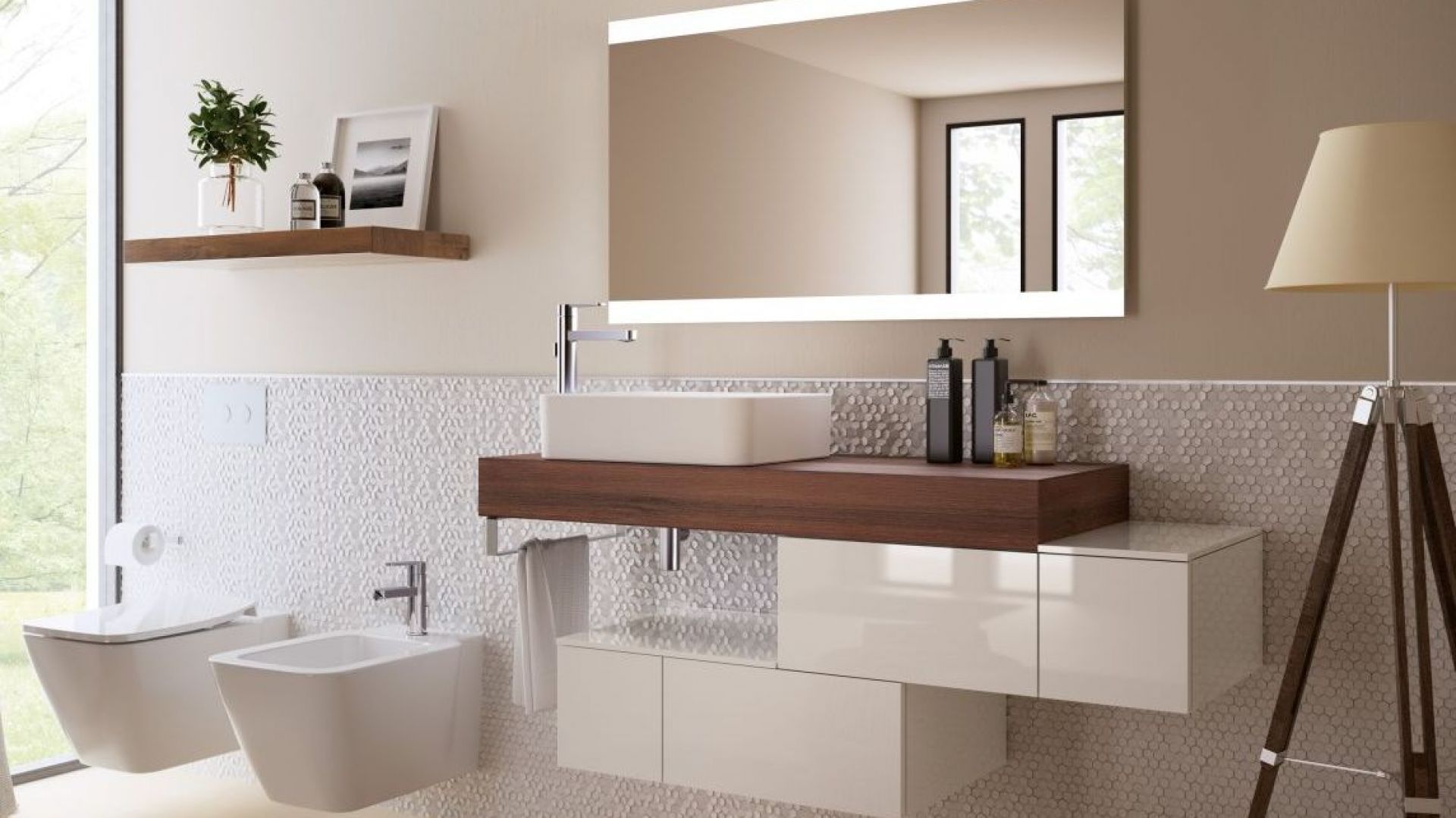Nowoczesne meble łazienkowe z kolekcji Adapto marki Ideal Standard. Fot. Ideal Standard