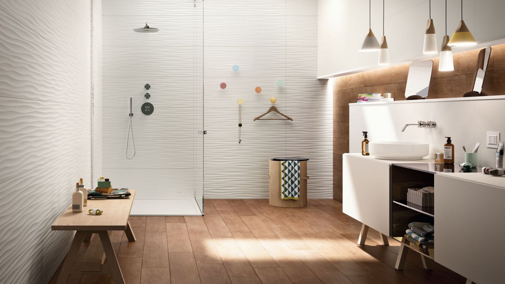 Płytki 3D z kolekcji Essenziale marki Marazzi. Fot. Marazzi