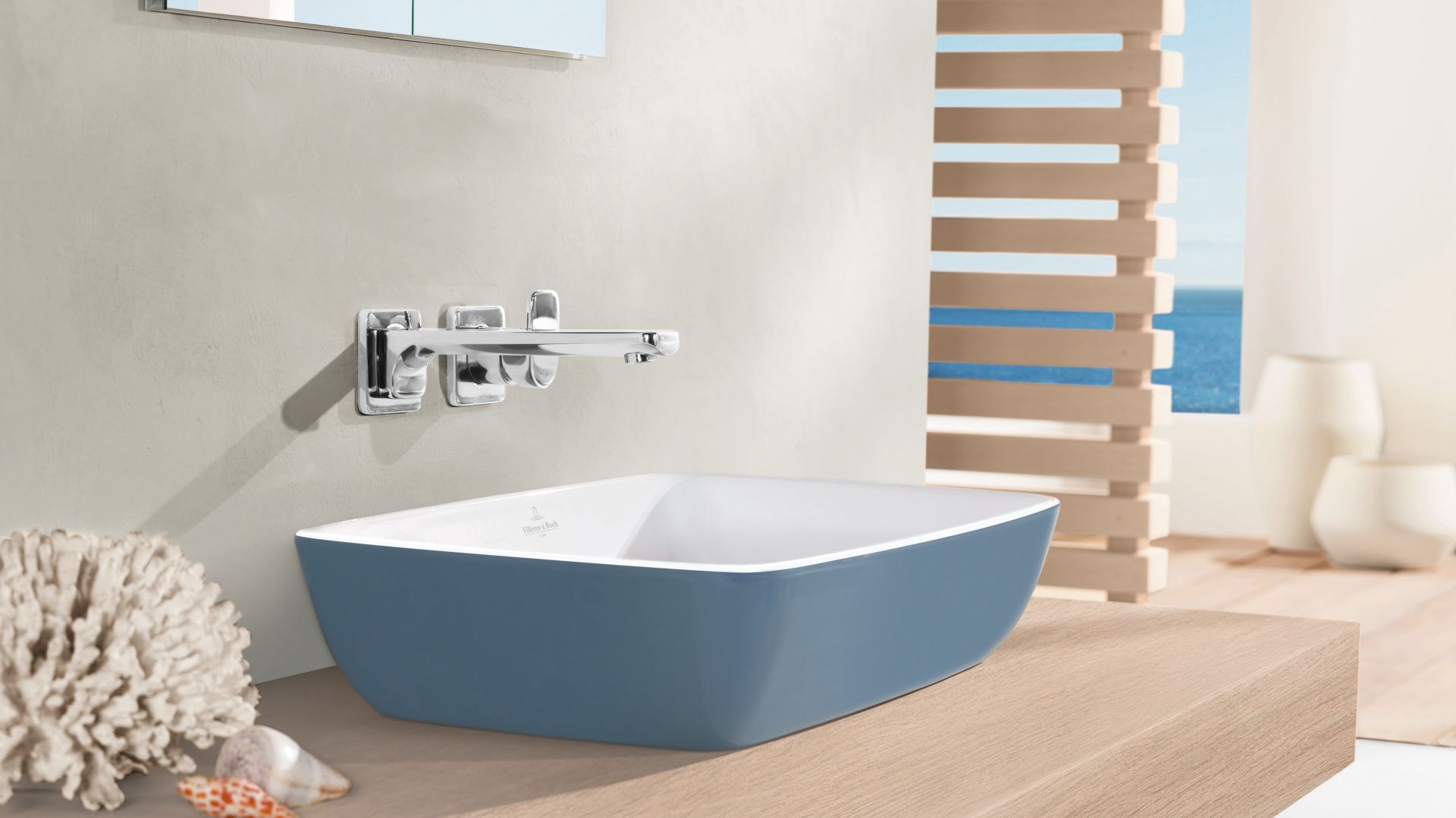 Kolorowa umywalka z serii Artis marki Villeroy&Boch. Fot. Villeroy&Boch